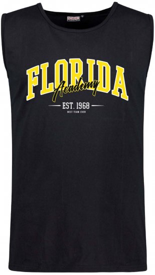 Adamo Motiv Florida Tank Top Black - T-shirts de manga cava/Tank tops - T-shirts de manga cava Tamanhos Grandes