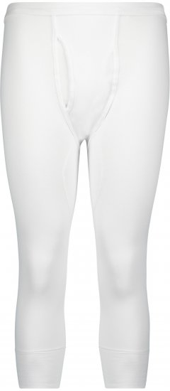 Adamo Royal Thermal Long Johns 3/4 Fine Ribbed White - Roupa Interior & natação - Roupa interior Homem Tamanhos Grandes