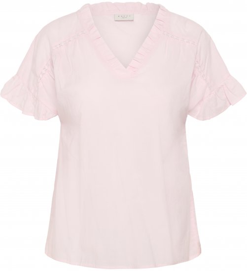 Kaffe Curve Valeria Top Ballerina Pink - T‑shirts e Tops - 