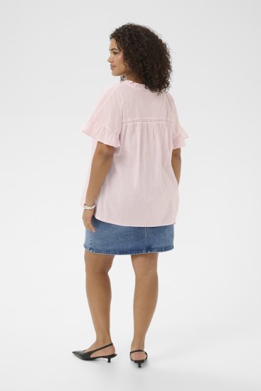 Kaffe Curve Valeria Top Ballerina Pink - T‑shirts e Tops - 