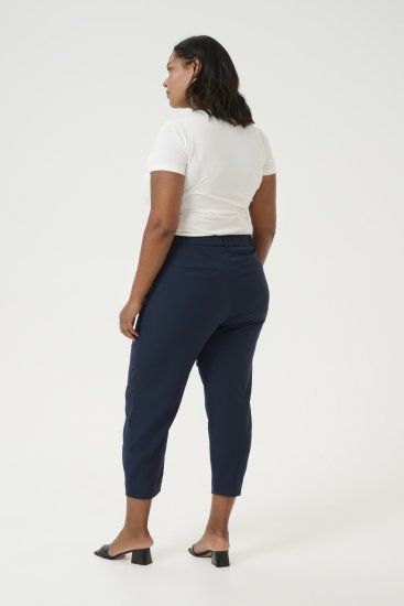 Kaffe Curve Merla Calças Azul-marinho meia-noite - Jeans & Calças Femininas em Tamanhos Grandes – Plus Size - 