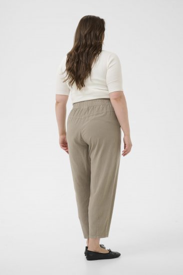 Kaffe Curve Nana Barrel Pants Brindle - Calças de tecido - 