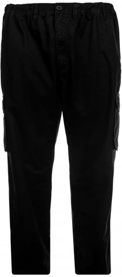 Espionage TR052 Cargo Trousers Black - Calças cargo - Calças Cargo Tamanhos Grandes Homem