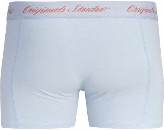 Jack & Jones Norrebro Solid Trunks 3-Pack Blue - Boxers - Boxers Homem Tamanhos Grandes