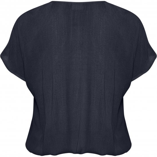 Kaffe Curve Ami Stanley Manga curta Azul-marinho meia-noite - T-shirts - 