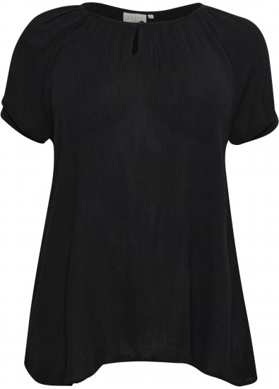 Kaffe Curve Ami Manga curta Blusa Preto profundo - T-shirts - 
