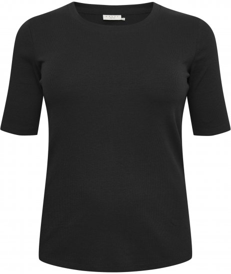 Kaffe Curve Carina T-shirt Preto profundo - T-shirts - 