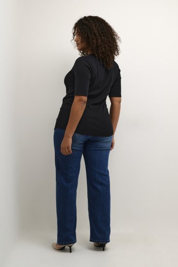 Kaffe Curve Carina T-shirt Preto profundo - T-shirts - 