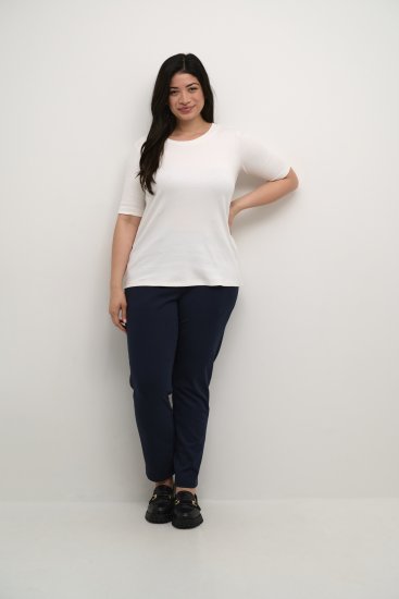 Kaffe Curve Carina T-shirt Chalk - T-shirts - 