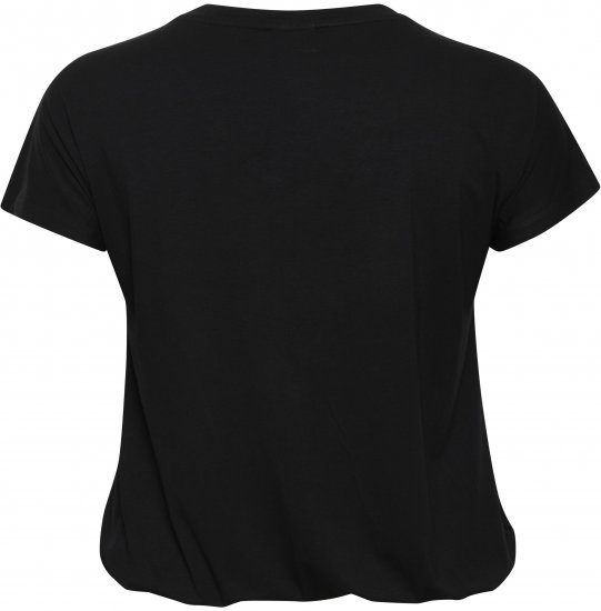 Kaffe Curve Jena V-Neck T-shirt Preto profundo - T-shirts - 
