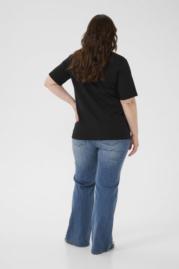 Kaffe Curve Ariana T-Shirt Black - T-shirts - 
