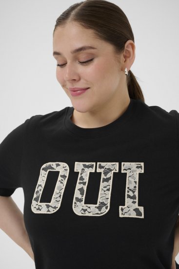 Kaffe Curve Lucie T-Shirt Black - T-shirts - 