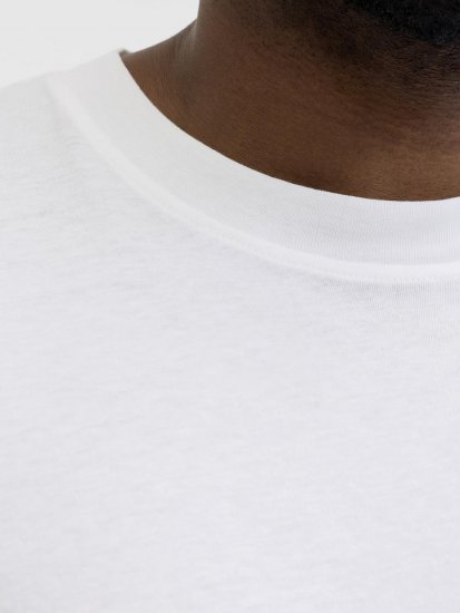 Jack & Jones Brandon T-Shirt White - T-shirts - T-shirts Homem Tamanhos Grandes