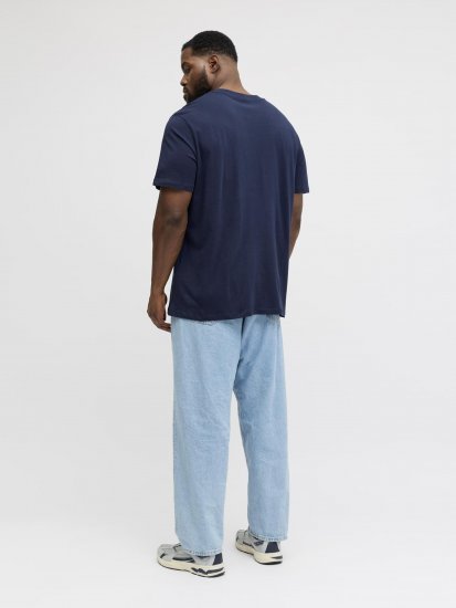 Jack & Jones Brandon T-Shirt Blue - T-shirts - T-shirts Homem Tamanhos Grandes