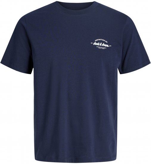 Jack & Jones Brandon T-Shirt Blue - T-shirts - T-shirts Homem Tamanhos Grandes