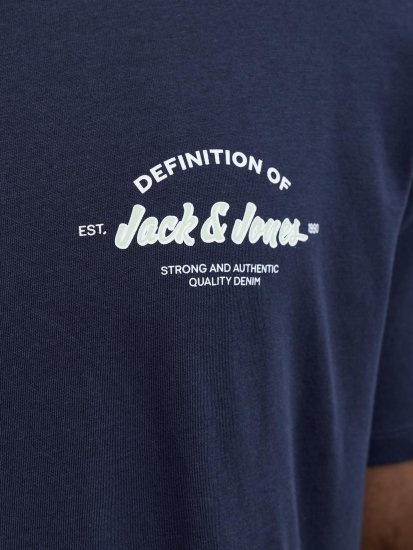 Jack & Jones Brandon T-Shirt Blue - T-shirts - T-shirts Homem Tamanhos Grandes