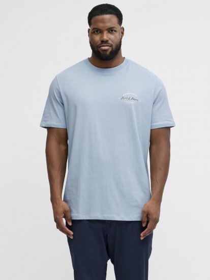 Jack & Jones Brandon T-Shirt Celestial Blue - T-shirts - T-shirts Homem Tamanhos Grandes
