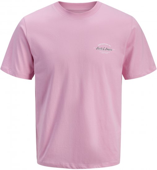 Jack & Jones Brandon T-Shirt Pink - T-shirts - T-shirts Homem Tamanhos Grandes