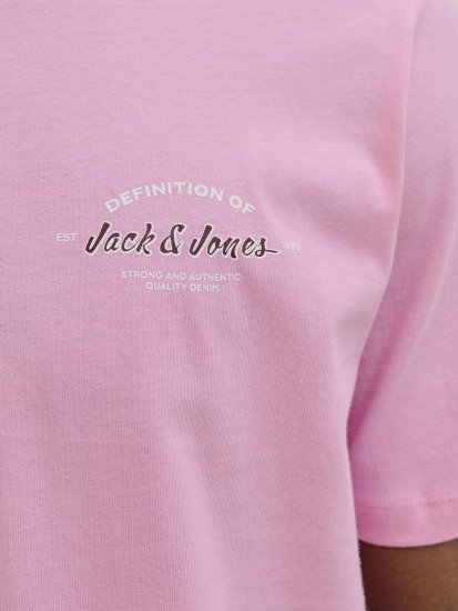 Jack & Jones Brandon T-Shirt Pink - T-shirts - T-shirts Homem Tamanhos Grandes