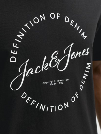 Jack & Jones Grayson T-shirt Preto - T-shirts - T-shirts Homem Tamanhos Grandes