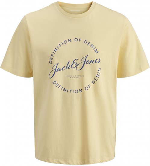 Jack & Jones Grayson T-shirt Amarelo - T-shirts - T-shirts Homem Tamanhos Grandes