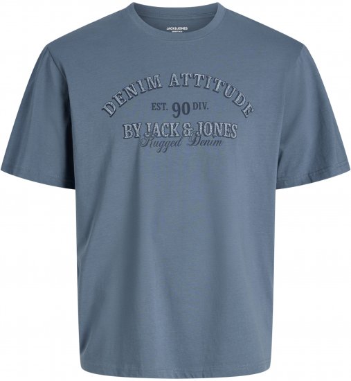 Jack & Jones Edenver T-Shirt Blue - T-shirts - T-shirts Homem Tamanhos Grandes