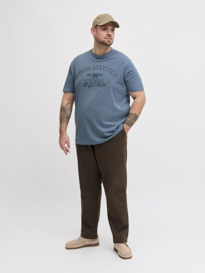 Jack & Jones Edenver T-Shirt Blue - T-shirts - T-shirts Homem Tamanhos Grandes