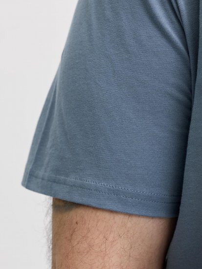 Jack & Jones Edenver T-Shirt Blue - T-shirts - T-shirts Homem Tamanhos Grandes