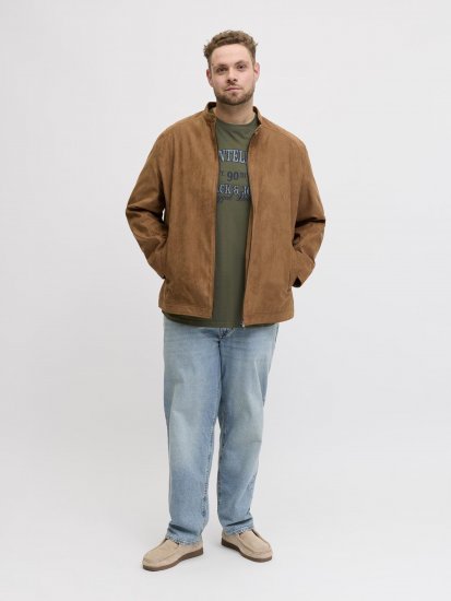 Jack & Jones Edenver T-Shirt Khaki - T-shirts - T-shirts Homem Tamanhos Grandes