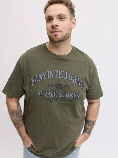 Jack & Jones Edenver T-Shirt Khaki - T-shirts - T-shirts Homem Tamanhos Grandes