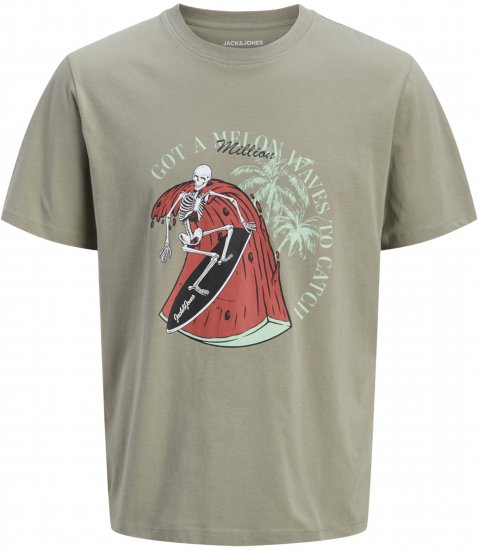 Jack & Jones King Crew Neck T-Shirt Grey - T-shirts lisas - T-shirts lisas tamanhos grandes