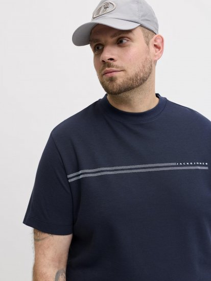 Jack & Jones Cofusion T-Shirt Navy - T-shirts - T-shirts Homem Tamanhos Grandes