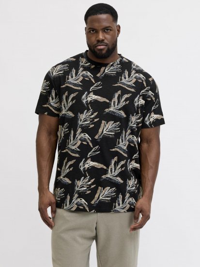 Jack & Jones Montauk T-Shirt Black - T-shirts - T-shirts Homem Tamanhos Grandes