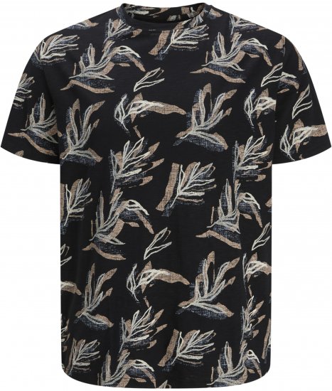 Jack & Jones Montauk T-Shirt Black - T-shirts - T-shirts Homem Tamanhos Grandes
