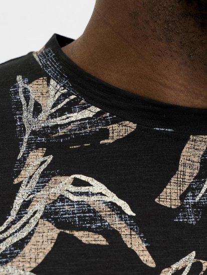 Jack & Jones Montauk T-Shirt Black - T-shirts - T-shirts Homem Tamanhos Grandes