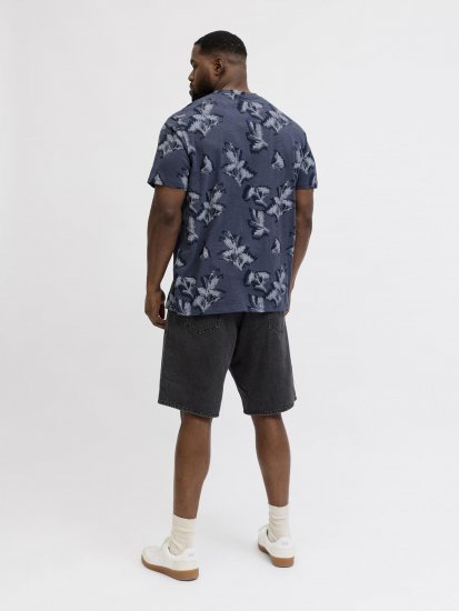 Jack & Jones Montauk T-Shirt Blue - T-shirts - T-shirts Homem Tamanhos Grandes