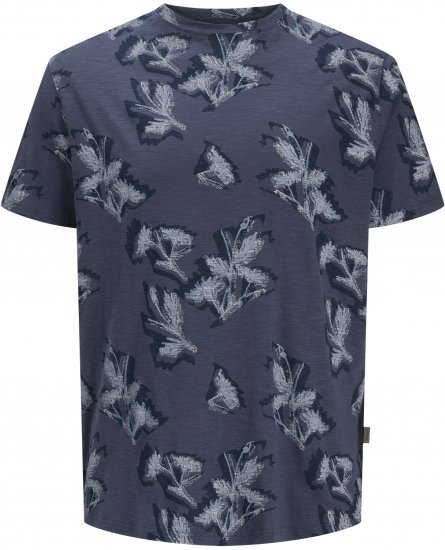 Jack & Jones Montauk T-Shirt Blue - T-shirts - T-shirts Homem Tamanhos Grandes