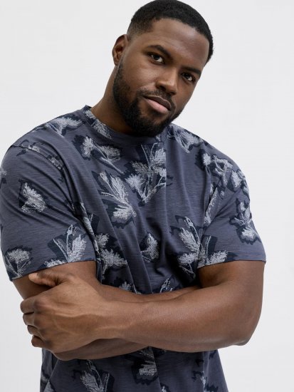Jack & Jones Montauk T-Shirt Blue - T-shirts - T-shirts Homem Tamanhos Grandes