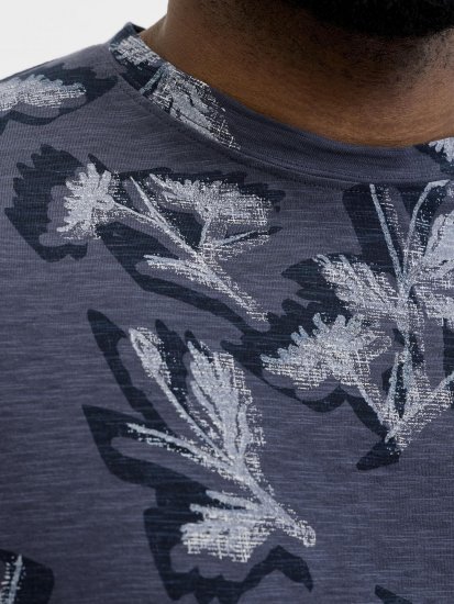 Jack & Jones Montauk T-Shirt Blue - T-shirts - T-shirts Homem Tamanhos Grandes
