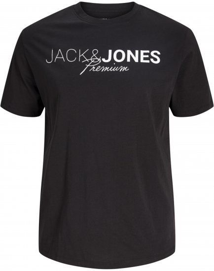 Jack & Jones Blaneo Short Sleeve T-shirt Black - T-shirts - T-shirts Homem Tamanhos Grandes