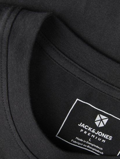 Jack & Jones Blaneo Short Sleeve T-shirt Black - T-shirts - T-shirts Homem Tamanhos Grandes