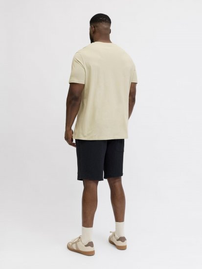 Jack & Jones Blaneo Short Sleeve T-shirt Beige - T-shirts - T-shirts Homem Tamanhos Grandes
