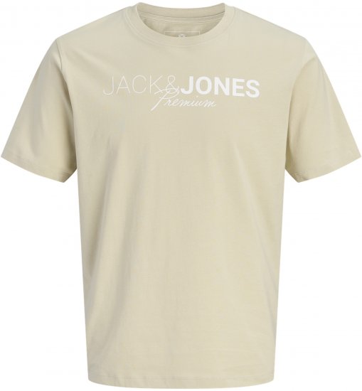 Jack & Jones Blaneo Short Sleeve T-shirt Beige - T-shirts - T-shirts Homem Tamanhos Grandes