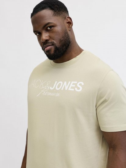 Jack & Jones Blaneo Short Sleeve T-shirt Beige - T-shirts - T-shirts Homem Tamanhos Grandes