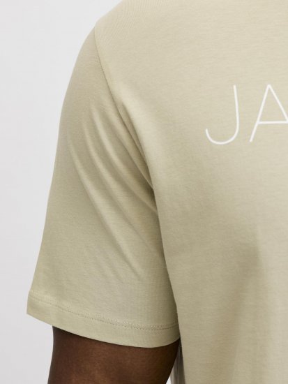 Jack & Jones Blaneo Short Sleeve T-shirt Beige - T-shirts - T-shirts Homem Tamanhos Grandes