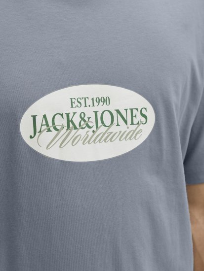Jack & Jones Catskills Worldwide T-shirt Azul - T-shirts - T-shirts Homem Tamanhos Grandes