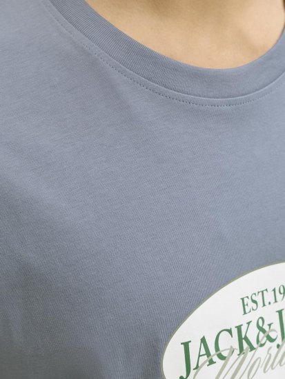 Jack & Jones Catskills Worldwide T-shirt Azul - T-shirts - T-shirts Homem Tamanhos Grandes