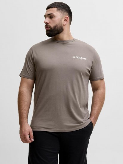 Jack & Jones Oscar T-Shirt Grey - T-shirts lisas - T-shirts lisas tamanhos grandes