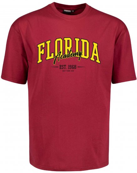 Adamo Florida Comfort Fit T-Shirt Red - T-shirts lisas - T-shirts lisas tamanhos grandes