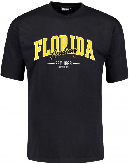 Adamo Florida Comfort Fit T-Shirt Black - T-shirts lisas - T-shirts lisas tamanhos grandes